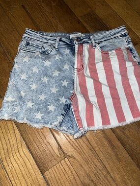 Judy Blue American Flag Denim High-Waist Women’s Shorts